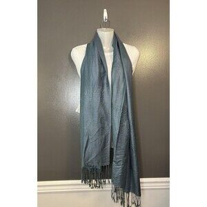 Pashmina Silk Scarf Womens Shawl Paisley Fringe Wrap 70% Pashmina 30% Silk